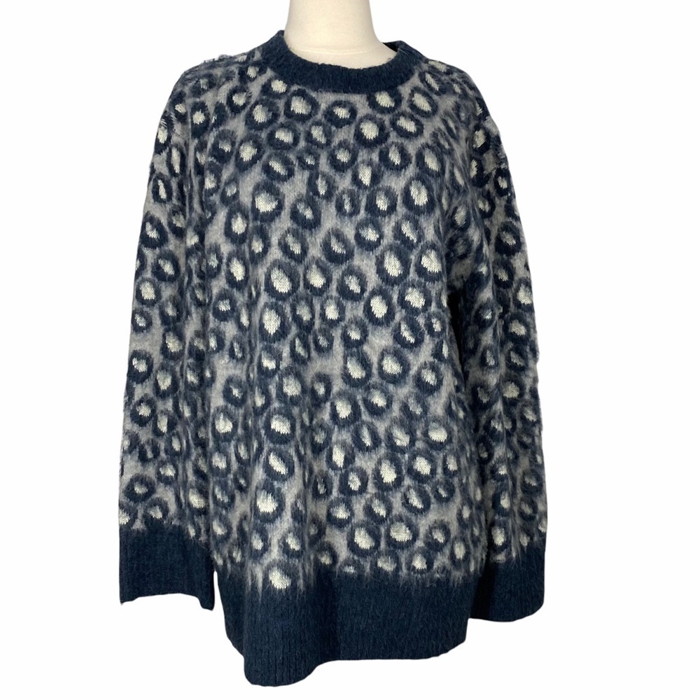 CURRENT ELLIOTT The Cali Leopard Print Pullover Sweater